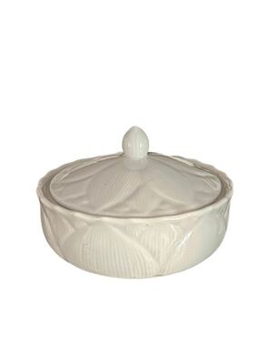 Vintage Pier 1 Imports Lotus Covered Dish – Made in Japan